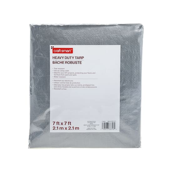 Michaels, 7ft. x 7ft. Heavy Duty Tarp by Craft Smart™ – Category: Safety & Clean-Up